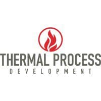 Logo of Thermal Process Development featuring a red flame symbol.